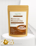 OlliYole Pure Rhassoul (Ghassoul) Clay Powder for Deep Pore Detox and Hair Volumizing Mask