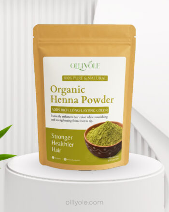 OlliYole Organic Henna Powder for Hair Color, Strengthening and Conditioning