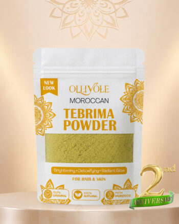 Moroccan Tebrima Glow Herbal Powder Brightening and Radiance Booster for Face and Body